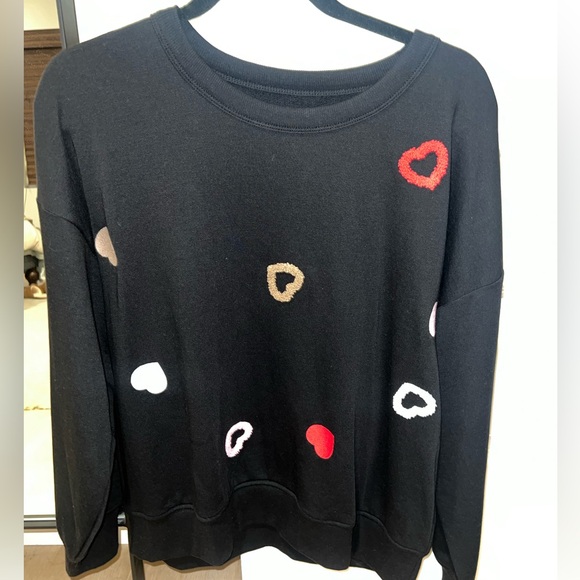 Sweaters - Lou & Grey Embroidered Heart Sweater